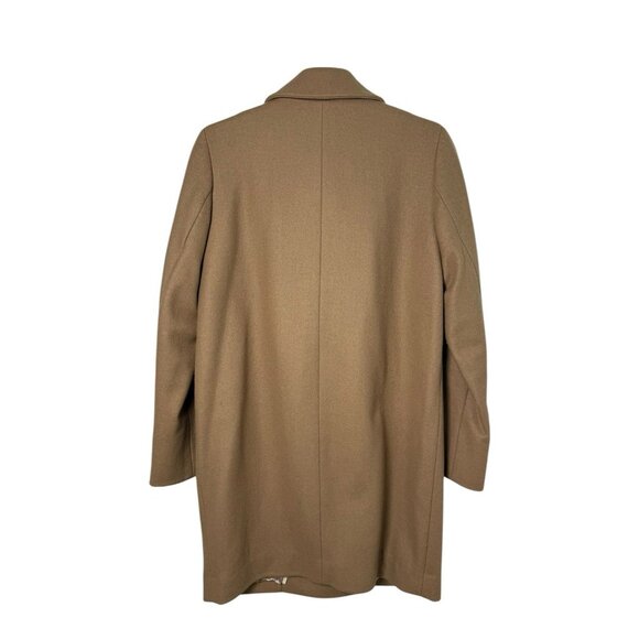 J.Crew Nello Gori Capella Wool Cashmere Coat Size 2 EUC Camel Tan - Picture 2 of 12